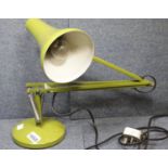 Vintage olive green anglepoise lamp, marked Herbert Terry. P&P Group 3 (£25+VAT for the first lot