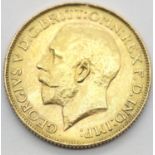 George V 1928 full sovereign, Melbourne Mint. P&P Group 1 (£14+VAT for the first lot and £1+VAT