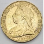 Victoria 1899 full sovereign. P&P Group 1 (£14+VAT for the first lot and £1+VAT for subsequent lots)