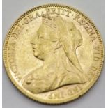 Victoria 1900 full sovereign. P&P Group 1 (£14+VAT for the first lot and £1+VAT for subsequent lots)
