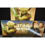 Star Wars Attack of the Clones, two cardboard cinema advertising displays, each 90 x 50 cm. This lot