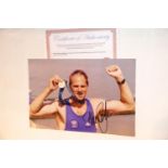 Sir Steve Redgrave signed Sydney Olympics Gold photograph, 25 x 20 cm, with CoA from Chaucer
