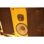 Two Hitachi SS-847OG MKII 25w speakers freestanding. This lot is not available for in-house P&P,
