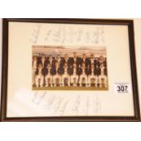 Late 1970's signed photograph of the Essex Cricket team, overall 30 x 23 cm, no CoA. P&P Group 1 (£
