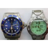 Two gents fashion wristwatches. P&P Group 1 (£14+VAT for the first lot and £1+VAT for subsequent