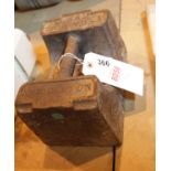 56lb antique grocery weight marked Middleton. This lot is not available for in-house P&P, please