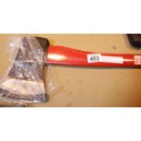 New 4.5lb felling axe. P&P Group 2 (£18+VAT for the first lot and £2+VAT for subsequent lots)