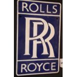 Cast iron Rolls Royce wall sign, 29 x 18 cm. P&P Group 2 (£18+VAT for the first lot and £2+VAT for