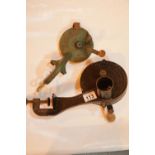 Large antique cast iron marmalade cutter and similar bean slicer. P&P Group 2 (£18+VAT for the first