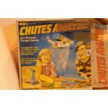 Boxed Marx toys Chutes away parachute game, contents not checked. P&P Group 2 (£18+VAT for the first