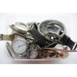 Box of mixed movement wristwatches. P&P Group 1 (£14+VAT for the first lot and £1+VAT for subsequent