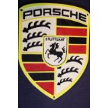 Cast iron Porsche wall plaque, 21 x 30 cm. P&P Group 2 (£18+VAT for the first lot and £2+VAT for