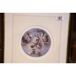 After Claire Eva-Burton, signed Desert Orchid limited edition circular colour print 112/495, D: 16