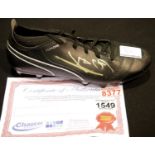 Gerard Deulofeu signed Puma football boot, with CoA from Chaucer Auctions. P&P Group 2 (£18+VAT