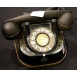 Vintage Bell Telephone Co cradle telephone. P&P Group 2 (£18+VAT for the first lot and £2+VAT for