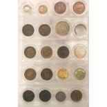 Box of mixed mostly UK coins including a reproduction 1937 sovereign. P&P Group 1 (£14+VAT for the