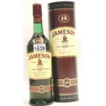Bottle of Jameson Irish Whiskey: 12 year old with card carton 70cl 40% vol. P&P Group 2 (£18+VAT for