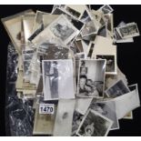 Large quantity of portrait photographs, Victorian to 1960s, some named and dated, approximately