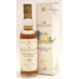 The Macallan 10 year single highland malt whisky, 35cl 40% vol. P&P Group 2 (£18+VAT for the first