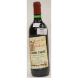 1979 bottle of Grand vin de Bordeaux Chateau L'abbaye saint Emilion, 75cl. P&P Group 2 (£18+VAT