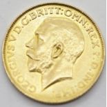 George V 1926 full sovereign, South Africa Mint. P&P Group 1 (£14+VAT for the first lot and £1+VAT