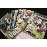Collection of 20 mainly lower leagues football programmes with multiple signatures including