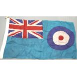 RAF Station flag stamped AM 1940 55 x 90 cm. P&P Group 1 (£14+VAT for the first lot and £1+VAT for