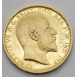 Edward VII 1906 full sovereign, Sydney Mint. P&P Group 1 (£14+VAT for the first lot and £1+VAT for