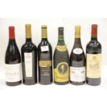 Six bottles of mixed red wines: Puisseguin saint Emilion, Laboure Roi Burgundy, 2006 Gallo Sonoma