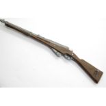 Good quality cast metal miniature 1895 Mannlicher rifle, L: 20 cm. P&P Group 1 (£14+VAT for the