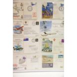 Eight framed RAF stamp covers. P&P Group 2 (£18+VAT for the first lot and £2+VAT for subsequent