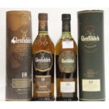 Glenfiddich Ancient Reserve 18 year old single malt 70cl 40% vol and Valley of the Deer 18 year