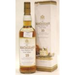 The Macallan 10 year old single highland malt scotch whisky in card carton 70cl 40% vol. P&P Group 2