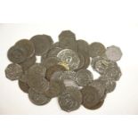 Approximately 40 Co-operative Society tin tokens, halfpenny to 2 shillings. P&P Group 1 (£14+VAT for