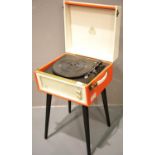 Red Retro GPO Bermuda 3 speed record player, MP3 player & digital encoder. P&P Group 3 (£25+VAT