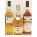 The Glendronach 12 year old single highland malt 40% vol 70cl, Ardmore single malt 46% vol 70cl