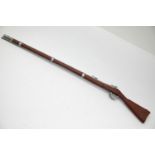 Good quality cast metal miniature Brown Bess musket, L: 23 cm. P&P Group 1 (£14+VAT for the first