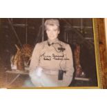 Tina Simmons (Rebel Technician in Return of the Jedi) framed signed photograph, 25 x 20 cm, with CoA