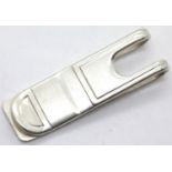 925 silver money clip, L: 5 cm. P&P Group 1 (£14+VAT for the first lot and £1+VAT for subsequent
