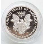 2011 USA .999 silver American Eagle replica coin. P&P Group 1 (£14+VAT for the first lot and £1+