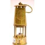 Brass Protector miners lamp type 6. P&P Group 2 (£18+VAT for the first lot and £2+VAT for subsequent