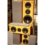 Set of five Gale Moviestar surround sound speakers. This lot is not available for in-house P&P.