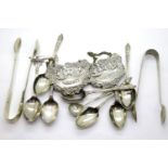 Silver plated wine labels and spoons. P&P Group 1 (£14+VAT for the first lot and £1+VAT for
