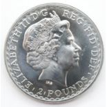 2010 silver one ounce Britannia fine silver coin. P&P Group 1 (£14+VAT for the first lot and £1+
