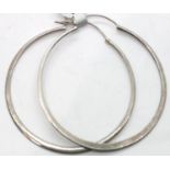 Pair of large loop 55 mm earrings. P&P Group 1 (£14+VAT for the first lot and £1+VAT for