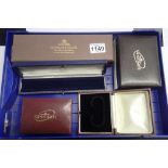 Two Longines and two Garrard empty wristwatch boxes and a Garrard outer box. P&P Group 1 (£14+VAT