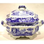 Large Spode Italian Garden tureen, W: 30 cm. P&P Group 2 (£18+VAT for the first lot and £2+VAT for