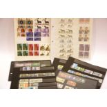 Two pages of mint block stamps and six pages of mint sets. P&P Group 1 (£14+VAT for the first lot