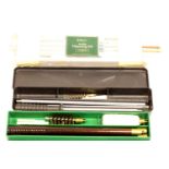 Three cleaning kits for 12 bore, 410 bore and air rifle. P&P Group 2 (£18+VAT for the first lot