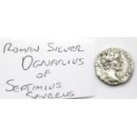 Roman silver Denarius of Septimius Severus. P&P Group 1 (£14+VAT for the first lot and £1+VAT for